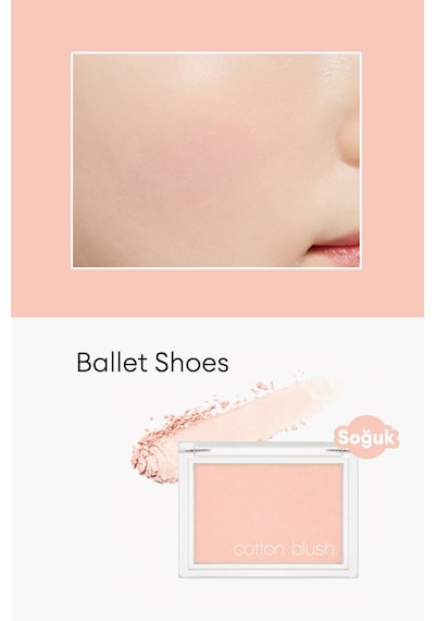 Missha Cotton Blusher Yumuşak Dokulu Kolay Sürülebilen Allık Ballet Shoes