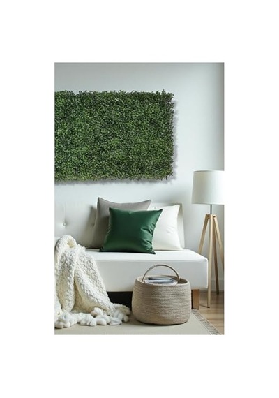 Tr Yapay Çiçek Duvar Kaplama Panel Şimşir Tabaka 40x60 Cm Yeşil Dikey Bahçe Kontef Diğer