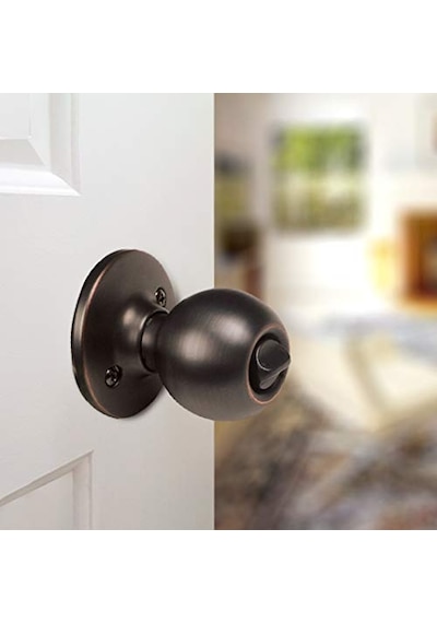 Top 2 Yönlü Ayarlanabilir Kapı Tokmağı Yağ Ovuşturdu Bronz Gizlilik Yatak Ve Banyo