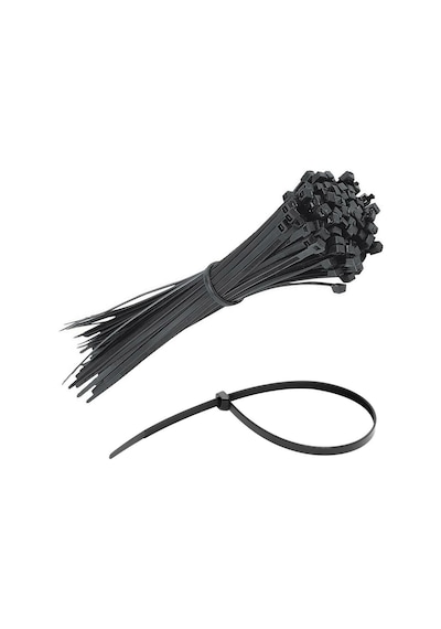 Kablo Bağı Siyah 25cm 3.6mm Plastik Cırt Kelepçe Naylon 100 Adet Jameson Jkb-3625s