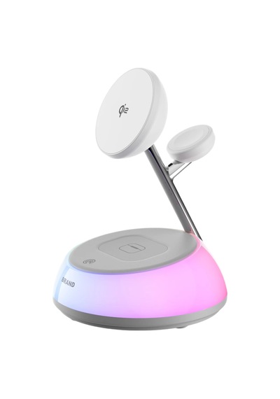 Piili Qi2 20w 3 İn 1 Swan Wirelles Şarj İstasyonu ' Beyaz