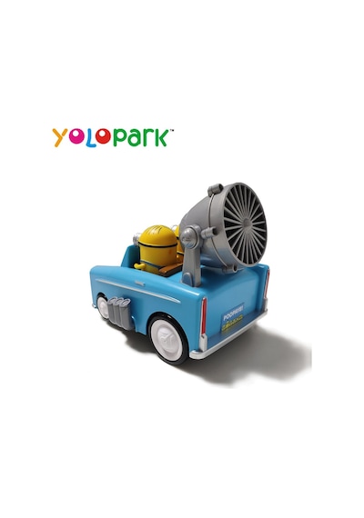 Sesli Işıklı Minion Arabası Otomatik Engel Tanıma Hareketli Üfleyen Fanlı Oyuncak Çocuklar İçin Mini