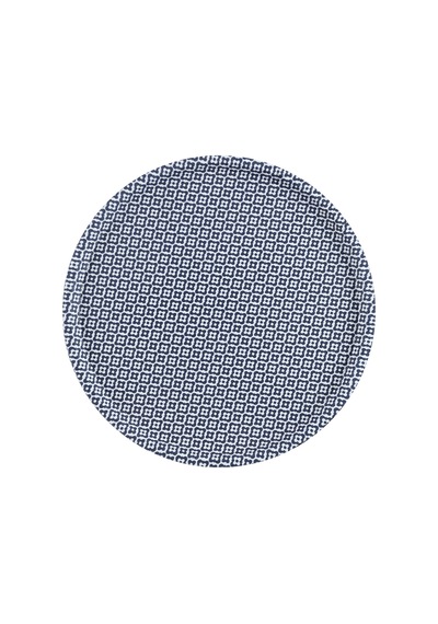Madame Coco Rêve Bleu Tuyau Yuvarlak Tepsi 1kteps182636,5x36,5x2cm-std