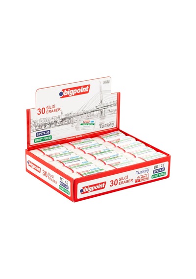 Bigpoint Dust-free Silgi Beyaz - Orta Boy 30'lu Kutu