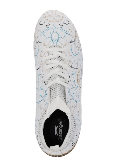 Slazenger Corner Erkek Çocuk Halı Saha Beyaz / Mavi Futbol Ayakkabısı Beyaz / Mavi