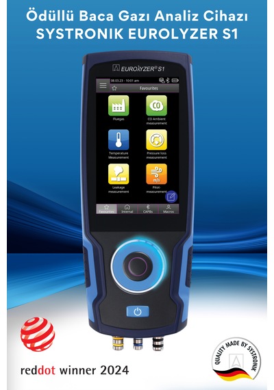 Systronik Eurolyzer S1 Ödüllü Baca Gazı Analiz Cihazı Allrounder