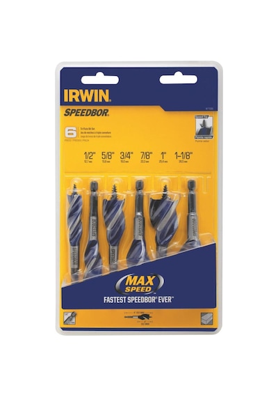 Irwin Speedbor Ahşap Matkap Seti, 10,2 Cm, 6 Parçalı 1877239