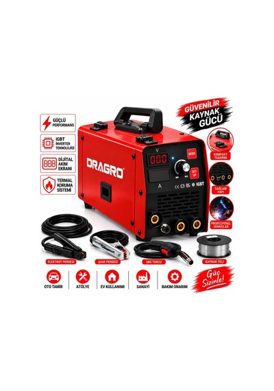 Dragro Drg-250 İnvertör 250 Amper K Gazsız Gazaltı Kaynak Makinesi