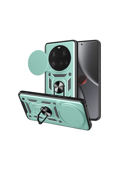 Xiaomi Mi 15 Ultra Uyumlu Kılıf Pars Lens Yüzüklü Silikon - Yeşil