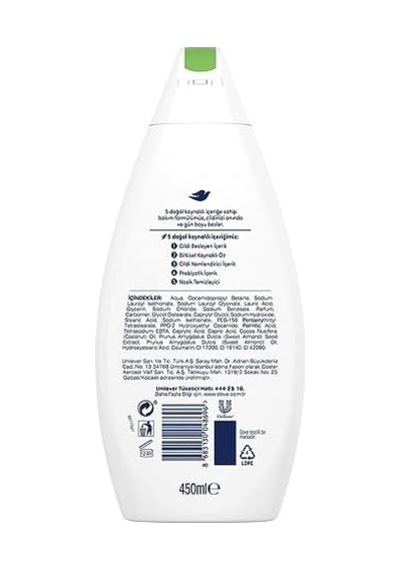Nemlendirici Duş Jeli Hindistan Cevizi Yağı Ve Özü 450 Ml Açık Mavi