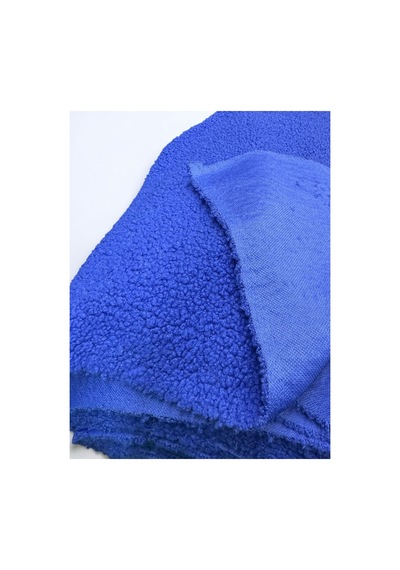 Zp Teddy İthal Kıvırcık 100x150cm, Yüksek Gramaj, Peluş Kumaş, Tekstil Lacivert Lacivert