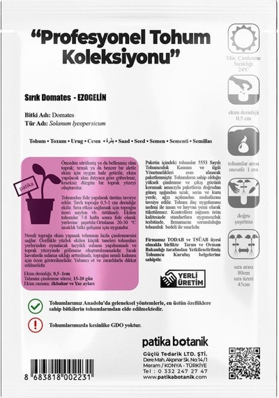 10 Adet Ezogelin Kiraz/cherry Domates Tohumu-sırık