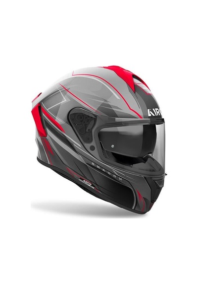 Airoh Spark 2 Shadow Kırmızı Parlak Motosiklet Kaskı Kırmızı