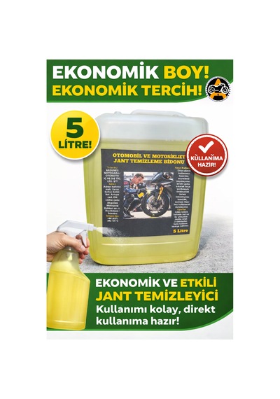 Ekonomik Boy 5 Litre Jant Temizleyici