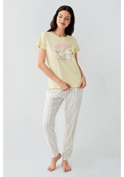 Arnetta Ar3571-s Kadın Pijama Takım sari