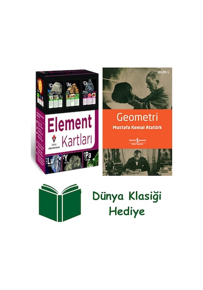 Element Kartları Kutulu + Geometri + Dünya Klasiği Hediye