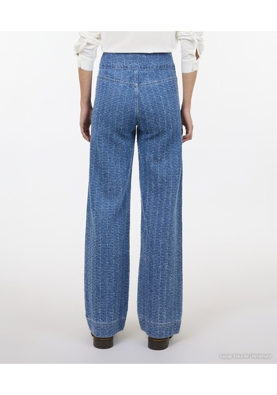 Yargıcı Geniş Normal Bel Pantolon 26kkpn3061x 515 Mavi