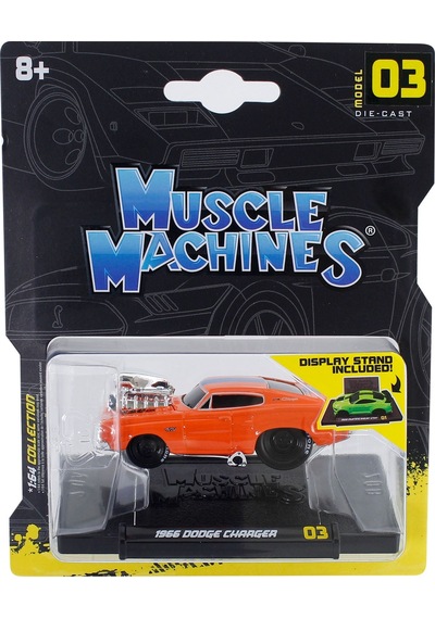 Muscle Machines 03 - 1966 Dodge Charger Model Araba 1/64