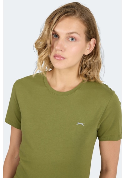 Slazenger Kornelı I Kadın Slim Fit Haki Tişört Haki