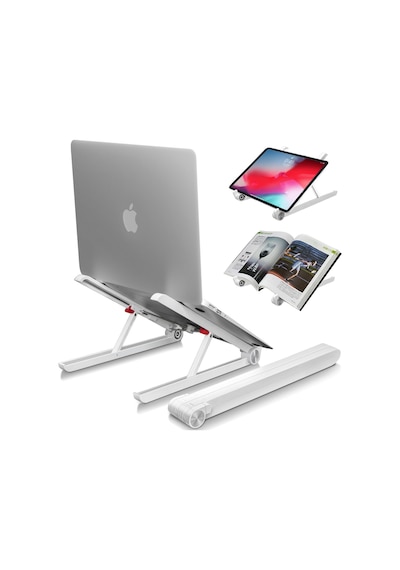 Bix Saiji X1 Alüminyum Notebook Laptop Standı Beyaz