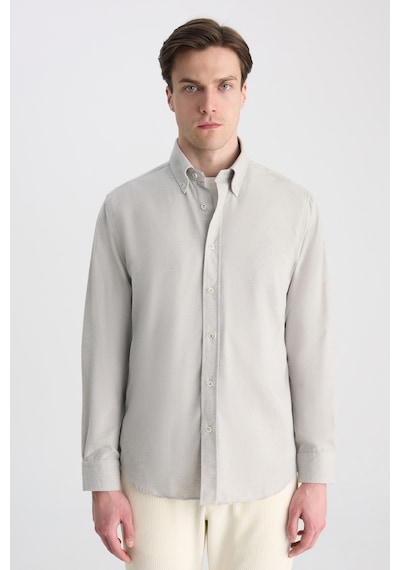 D'S Damat Ds Damat Comfort Ekru Gabardin Gömlek 5hc02hd07265m E01