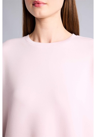 Defacto Oversıze Bisiklet Yaka Basic Modal Kısa Kollu Açık Pembe Tişört G8536ax26sppn38 Pembe-pn38