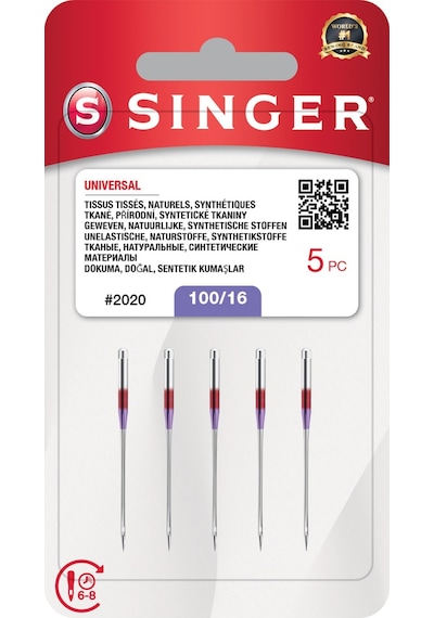 Singer Ev Tipi Dikiş Makine İğnesi 16 Numara 2020-100/16