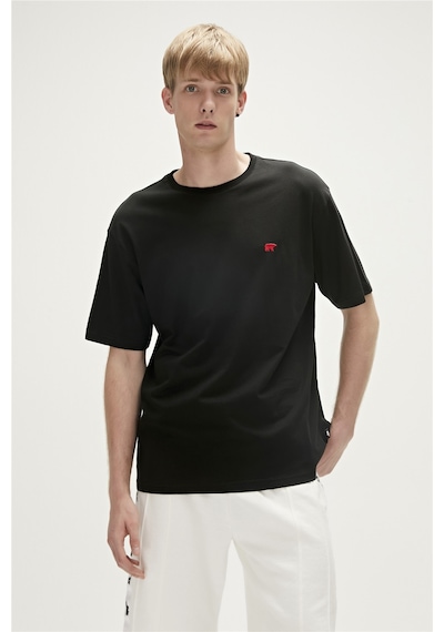 Bad Bear Birthday Oversize T-shirt Siyah Basic Erkek Tişört Siyah