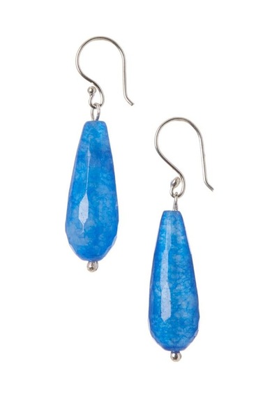 Stoneage Gümüş Küpe Jade Doğal Taş Çok Renkli