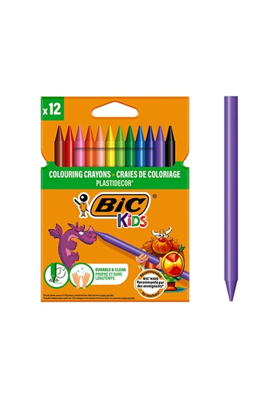 Bıc Kids Plastidecor Pastel Boya Kalemi 12'li Kutu Diğer