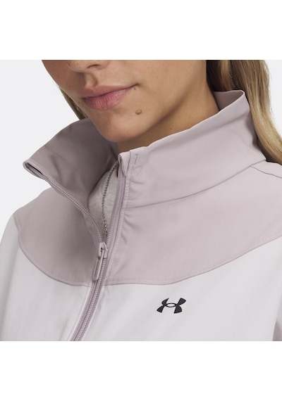Under Armour Rival Woven Kadın Fermuarlı Sweatshirt Gri