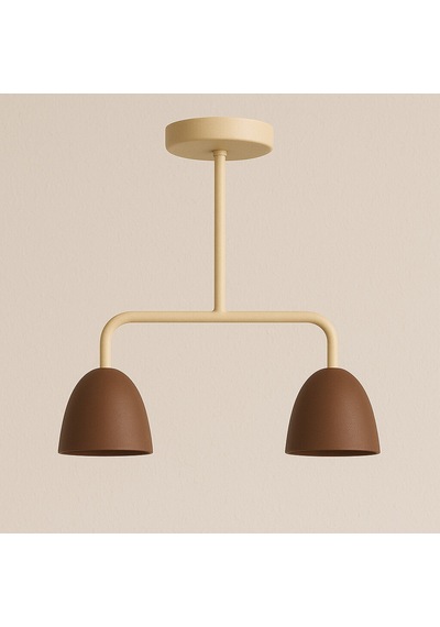 Lumière Deux Sarkıt Lamba-avize - Modern Endüstriyel Mufak Hol Cafe Salon Avize Kahve Rengi