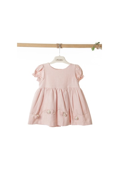 Xo Kids Kız Çocuk Elbise + Bolero 9-24 Ay 52130 Pudra