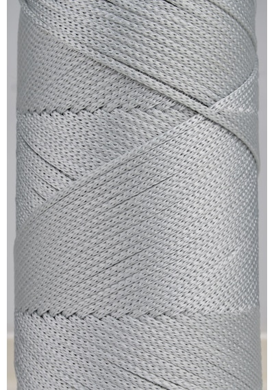 2 Mm - 200 Gr Polyester Makrome Ipi Açık Gri 230 M Polyester Makrome Ip Supla Ip Ve Çanta Ipliği
