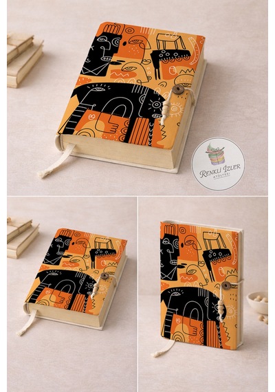 Kitap Kılıfı Modern Cubist