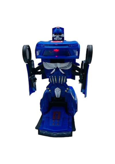 Avengers Sesli Işıklı Robota Dönüşen Araba Kaptan Amerika Robot Olan Transform Dans Eden Araç Renkli