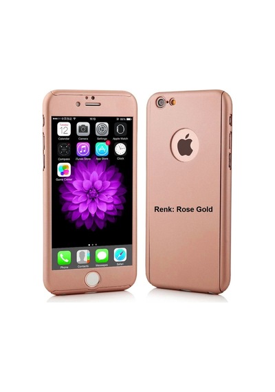 Apple Uyumlu iPhone X Kilif 360° Derece Tam Koruma / 3 Parça 223074806 - Renk Seçiniz / Rose Gold
