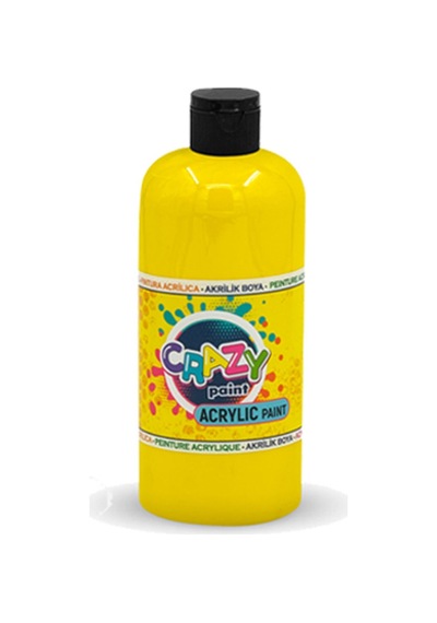 Crazy Akrilik Paint Sarı 550 Gr 2702 Çok Renkli