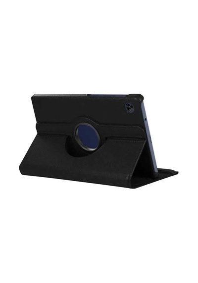 Galaxy Tab A11 360 Tablet Deri Kılıf - Siyah Diğer