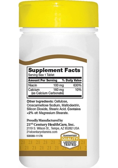 21st Century Niacin 100mg 110 Tablet.usa Menşei. 22