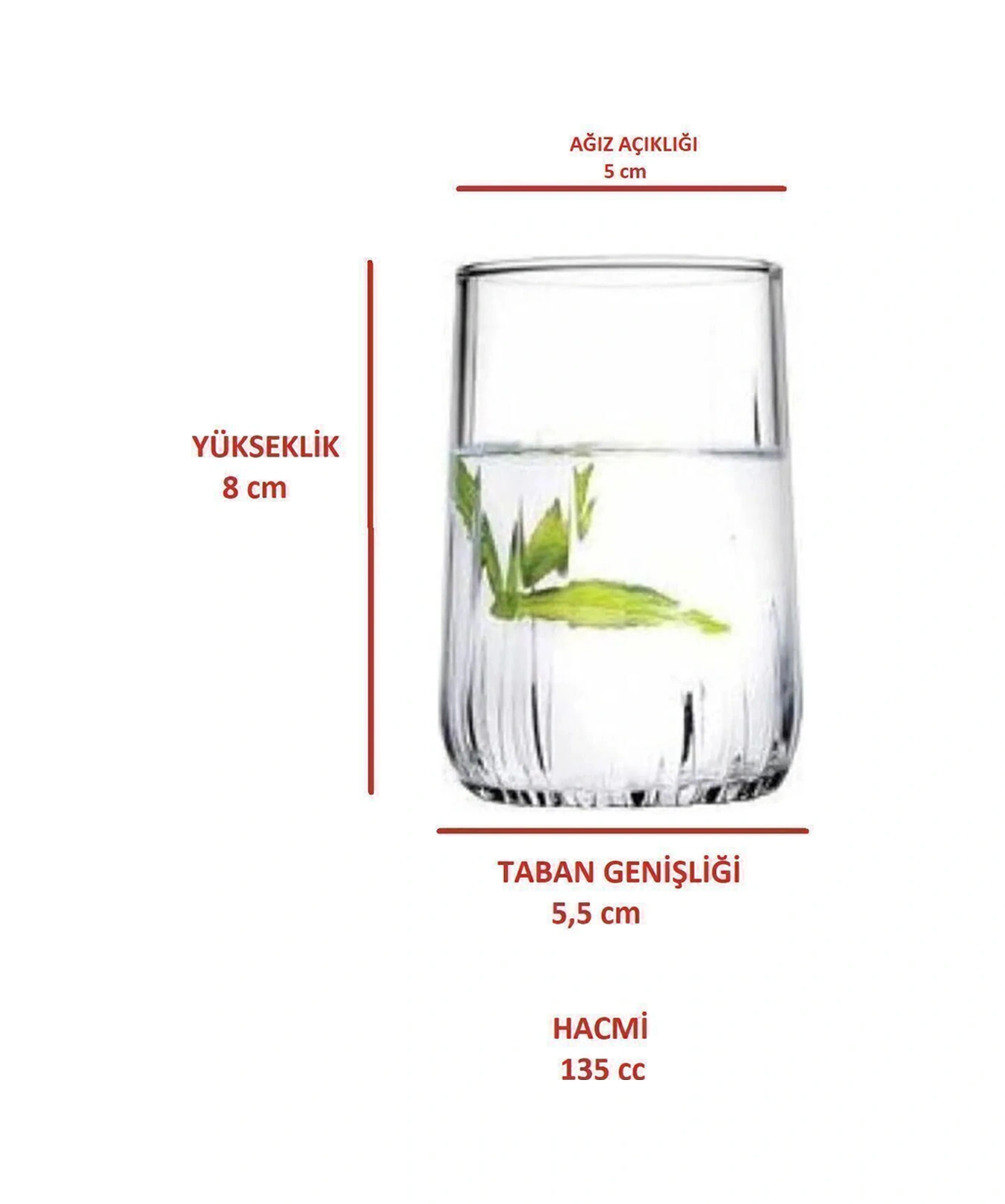 Paşabahçe 420522 Nova Kahve Yanı Su Bardağı 6'lı 135 Cc Beyaz