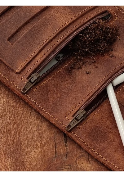 Tütün Kesesi Cüzdan Tütün Çantası %100 Gerçek Deri. Açık Boyut: 13cm 19cm Kapalı Boyut: 7cm 13cm