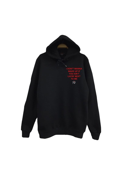 The Weekend Wasted Times Baskılı Kapüşonlu Sweatshirt