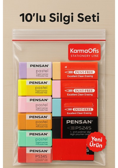 10 Lu Silgi Seti Pastel Harman