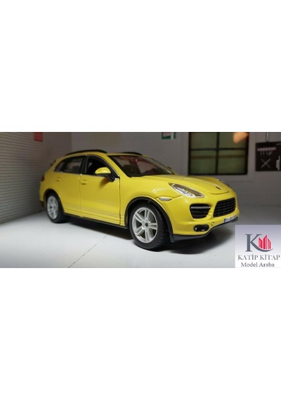 Burago Porsche Cayenne Turbo 1/24 Sarı Model Araba