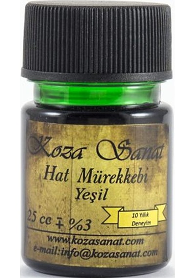 Koza Yeşil Hat Mürekkebi 25Cc.