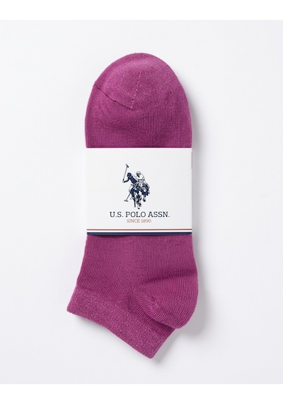 U.S. Polo Assn. Kadın 5'li Çorap Patik Colore Pembe