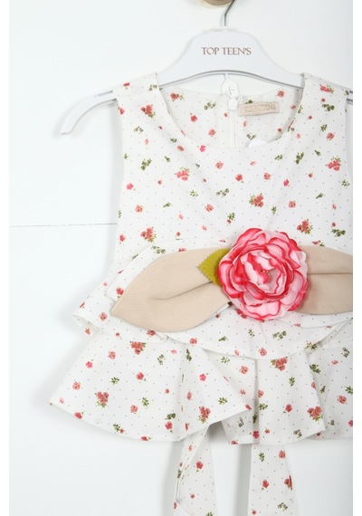 Xo Kids Kız Çocuk Şort Takım 2-5 Yaş 5906 Bej