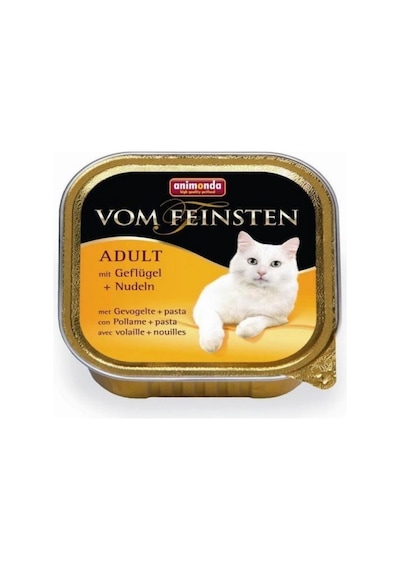 Animonda Vom Feinsten Kümes Hayvanlı ve Makarnalı Pate Yetişkin Kedi Maması 100 G
