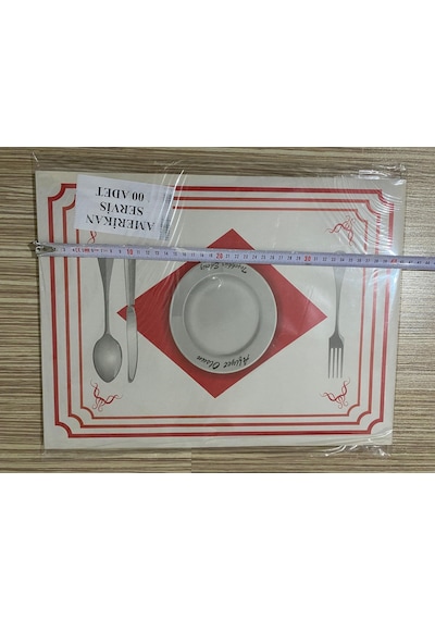 500 Adet Amerikan Servis Kağıdı Sunum Servis Kağıdı Büyük Boy 30x40 Cm Beyaz